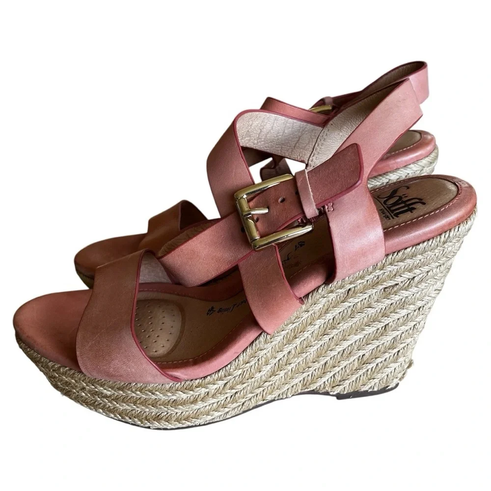 Sofft Primrose Espadrille Wedge Sandal size 9